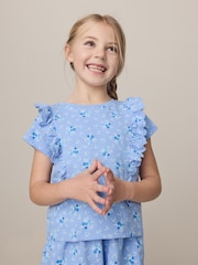 Laura Ashley Pink/Blue Ric Rac Trim Short Sleeve Cotton T-Shirts 3 Pack - Image 13 of 18