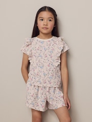 Laura Ashley Pink/Blue Ric Rac Trim Short Sleeve Cotton T-Shirts 3 Pack - Image 14 of 18