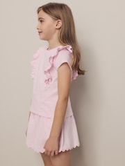 Laura Ashley Pink/Blue Ric Rac Trim Short Sleeve Cotton T-Shirts 3 Pack - Image 16 of 18