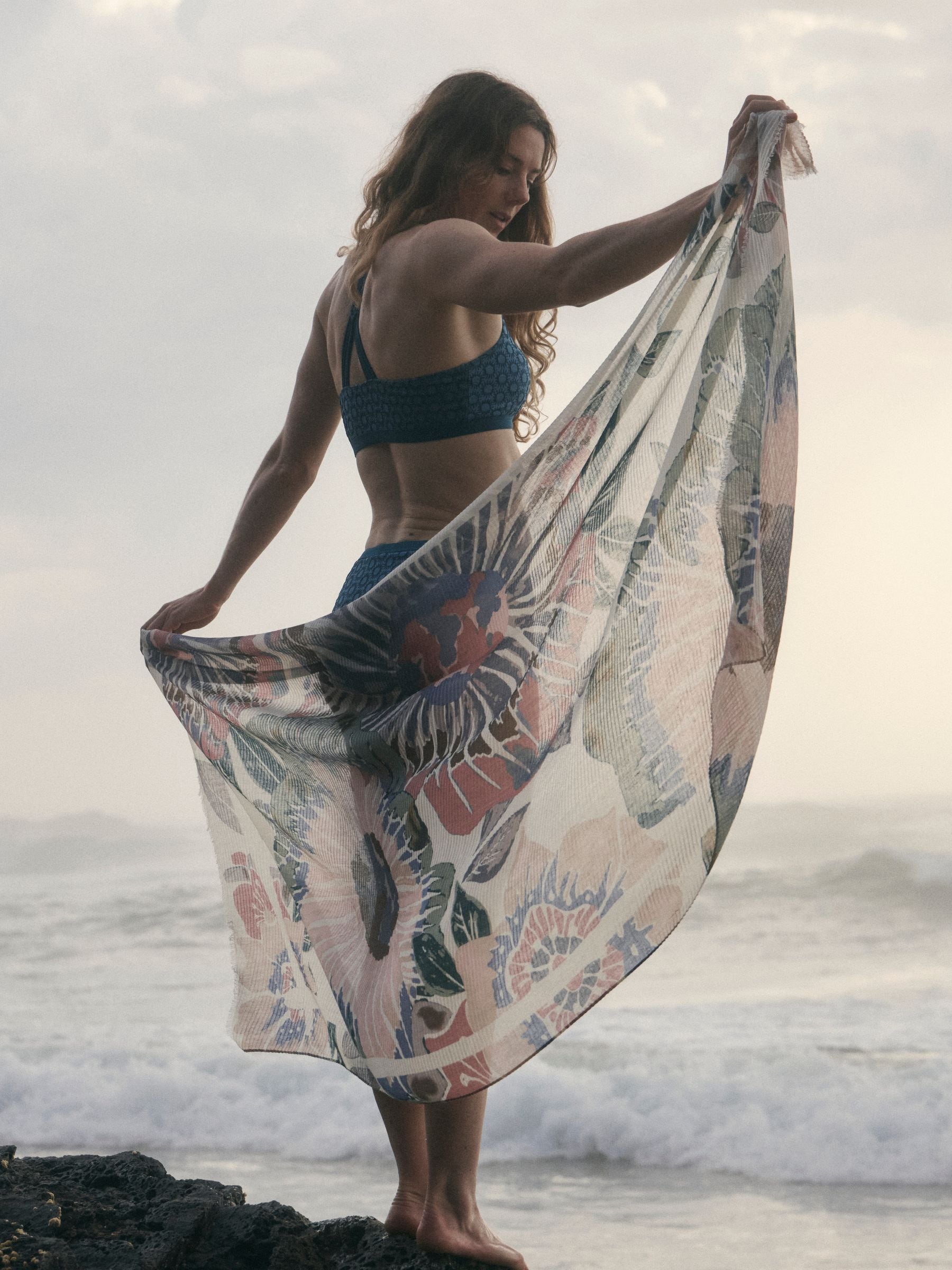 Fat Face - Women - Scarf - Floral - Crinkle