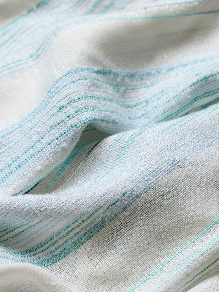 FatFace Blue Festival Stripe Scarf - Image 4 of 4
