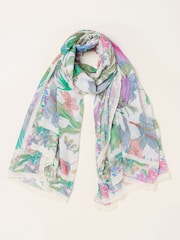 FatFace Tropical Printed Multi Use Scarf - Imagen 3 de 4