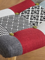 Birlea Multi Sloane Patched Stool - Image 2 of 5