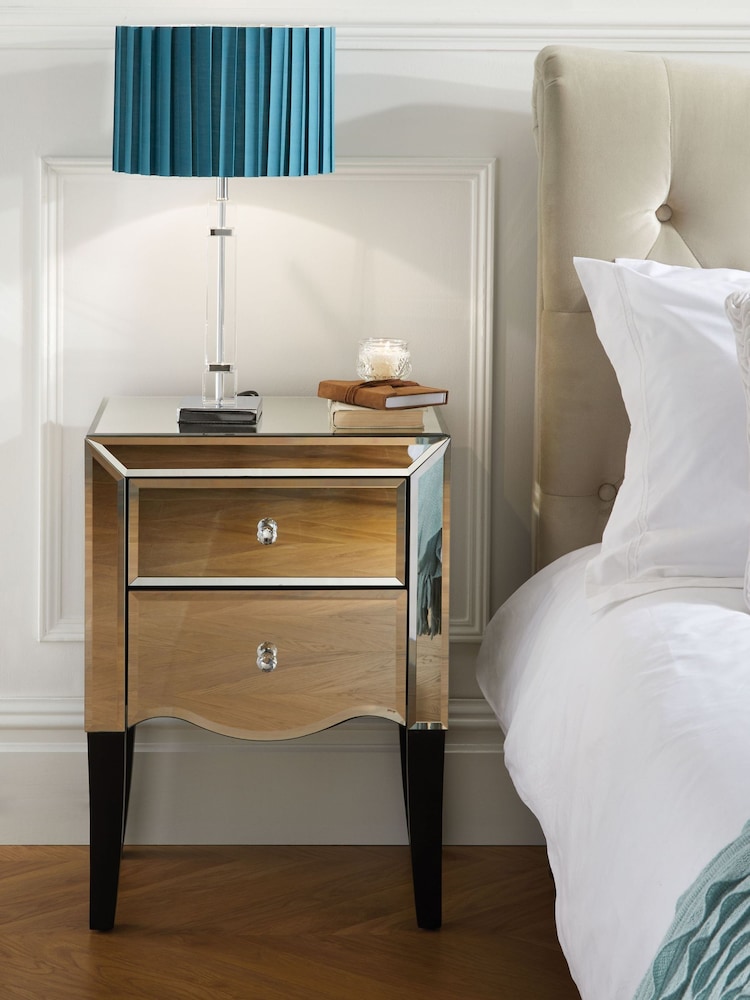 Birlea Mirrored Palermo 2 Drawer Bedside - Image 2 of 6