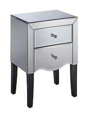 Birlea Mirrored Palermo 2 Drawer Bedside - Image 6 of 6