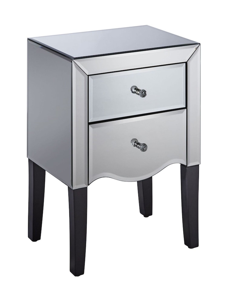 Birlea Mirrored Palermo 2 Drawer Bedside - Image 6 of 6