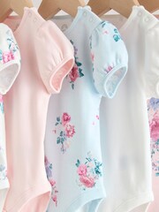 متعدد الألوان - حزمة من 5 قطع ملابس داخلية بأكمام قصيرة للبيبي - صورة 14 من 14