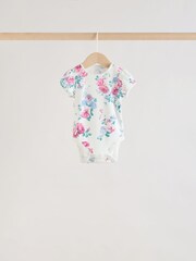 متعدد الألوان - حزمة من 5 قطع ملابس داخلية بأكمام قصيرة للبيبي - صورة 2 من 14