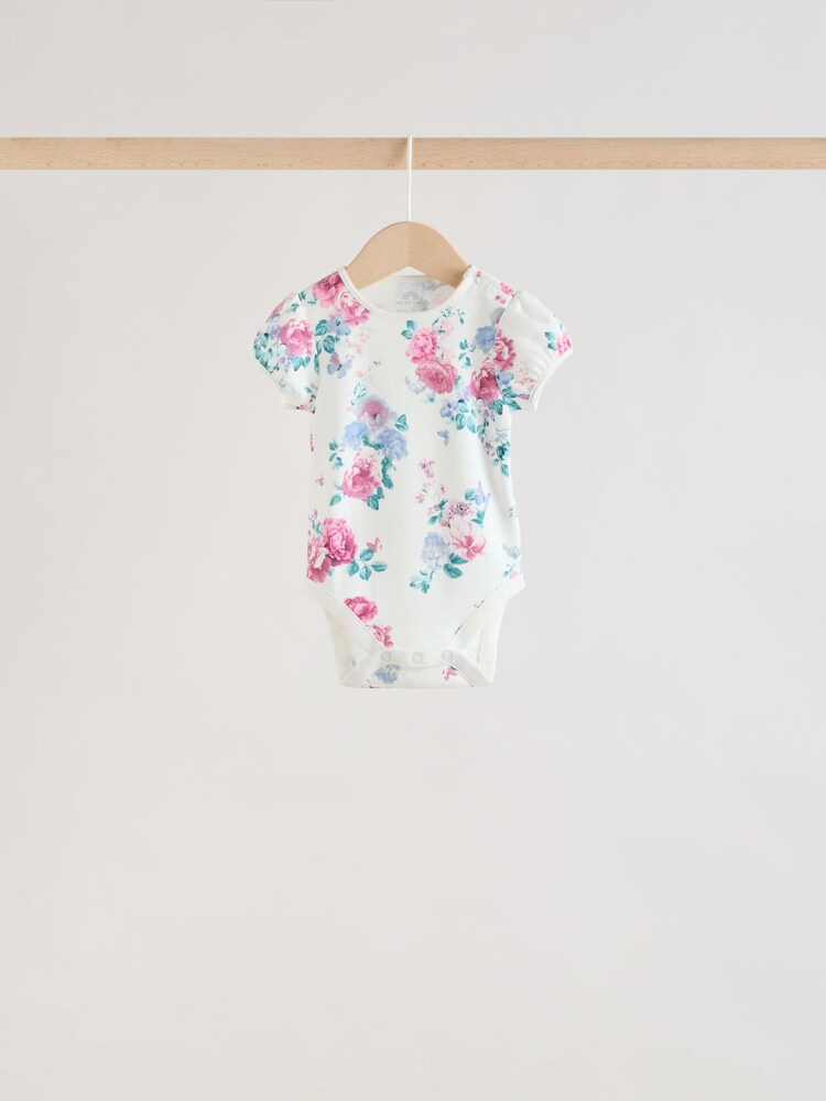 متعدد الألوان - حزمة من 5 قطع ملابس داخلية بأكمام قصيرة للبيبي - صورة 2 من 14