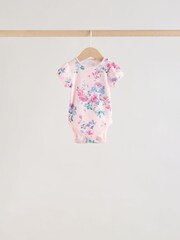 متعدد الألوان - حزمة من 5 قطع ملابس داخلية بأكمام قصيرة للبيبي - صورة 6 من 14