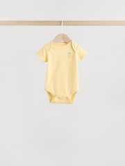 Yellow Lemons 5 Pack Short Sleeve Baby Bodysuits - Image 3 of 13