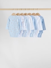Blue 7 Pack Long Sleeved Baby Bear Bodysuit - Image 2 of 15