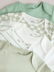 Green Short Sleeve Baby Bodysuits 5 Pack - Image 10 of 13