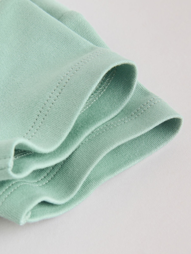 Green Short Sleeve Baby Bodysuits 5 Pack - Image 13 of 13