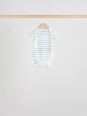 Green Short Sleeve Baby Bodysuits 5 Pack - Image 3 of 13