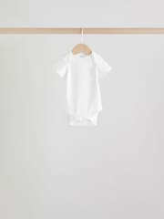 Green Short Sleeve Baby Bodysuits 5 Pack - Image 4 of 13