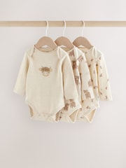 لون محايد Hamish - حزمة من 3 قطع ملابس داخلية بأكمام طويلة للبيبي - صورة 1 من 11