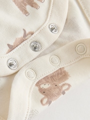 لون محايد Hamish - حزمة من 3 قطع ملابس داخلية بأكمام طويلة للبيبي - صورة 10 من 11