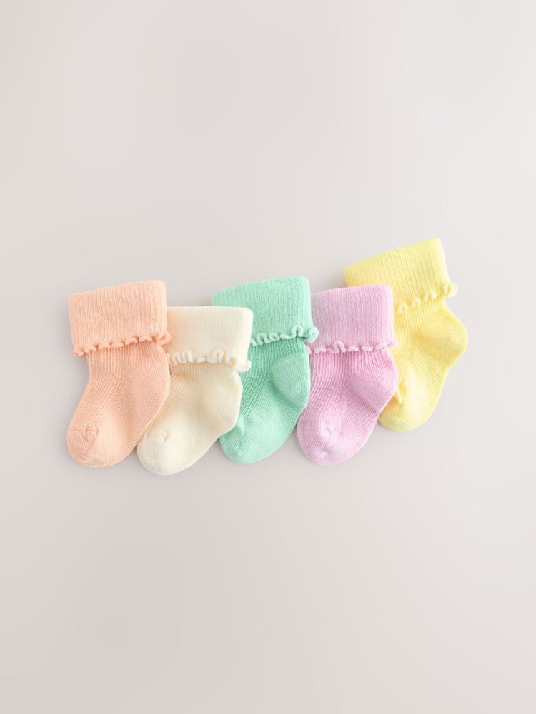 Neutral Baby Socks 5 Pack (0mths-2yrs) - Image 1 of 3 Neutral Baby Socks 5 Pack (0mths-2yrs) - Image 1 of 3
