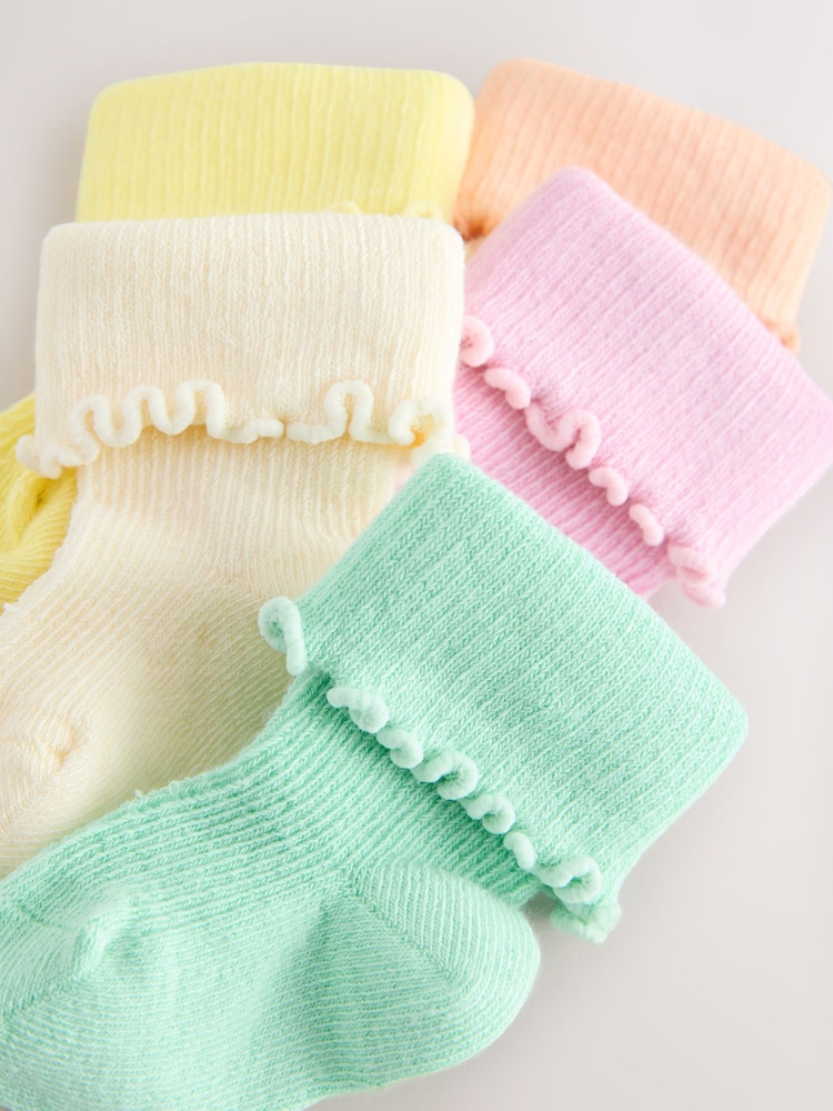 Neutral Baby Socks 5 Pack (0mths-2yrs) - Image 3 of 3 Neutral Baby Socks 5 Pack (0mths-2yrs) - Image 3 of 3