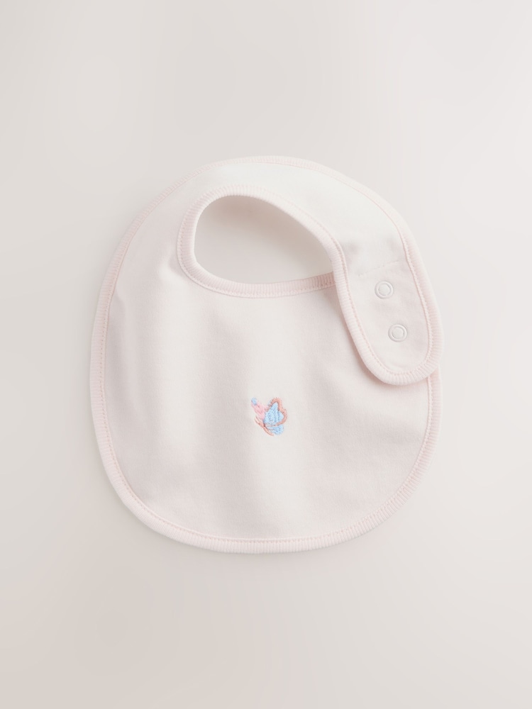 Buy Pink/White - Baby Bibs 5 Pack from Next Norway