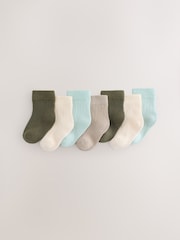 Green Baby Socks 7 Pack (0mths-2yrs) - Image 1 of 3