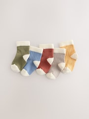 Blue/Green Baby Socks 5 Pack (0mths-2yrs) - Image 1 of 3
