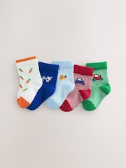 Red/Green Socks 5 pack - Image 1 of 3