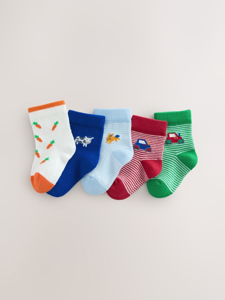 Red/Green Socks 5 pack - Image 1 of 3