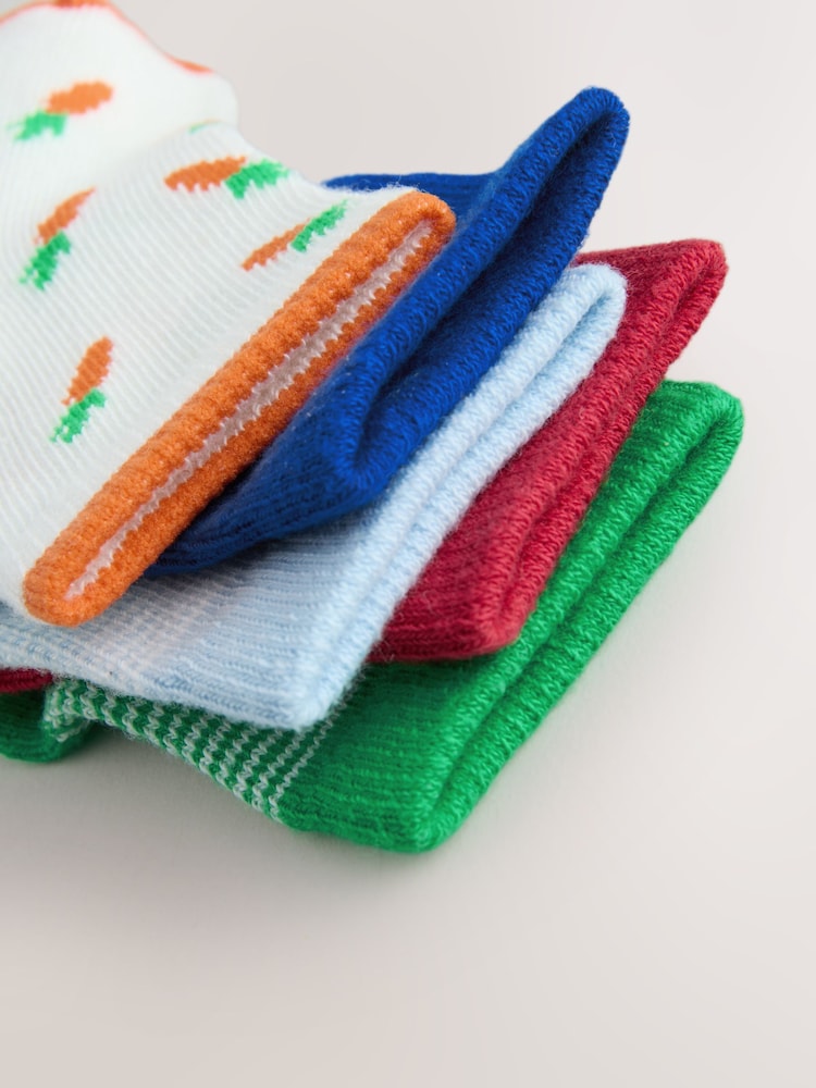 Red/Green Socks 5 pack - Image 3 of 3