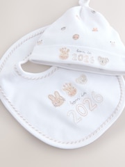 White Baby Sleepsuit and Hat Set (0-12mths) - Image 3 of 4