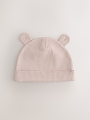 لون محايد - مجموعة من 3 قبعات للبيبي (من عمر الولادة 0-12 شهرًا) - صورة 3 من 6