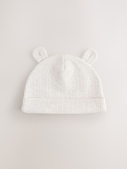 لون محايد - مجموعة من 3 قبعات للبيبي (من عمر الولادة 0-12 شهرًا) - صورة 4 من 6