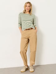 FatFace Blazey Stone Tapered Chino Trouser - Image 5 of 7