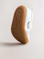 White Barefoot Leather Touch Fastening T-Bar Shoes - Image 4 of 6