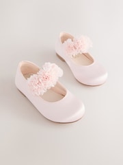 Rosa - Satin Flower Girl Occasion Mary Jane Shoes - Imagem 5 de 5