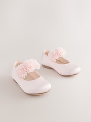 وردي - Satin Flower Girl Occasion Mary Jane Shoes - صورة 1 من 5