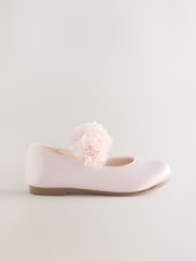 وردي - Satin Flower Girl Occasion Mary Jane Shoes - صورة 2 من 5