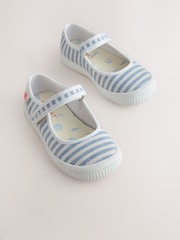 Blue/White Touch Fastening Mary Janes Shoes - Image 1 of 5
