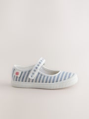 Blue/White Touch Fastening Mary Janes Shoes - Image 2 of 5