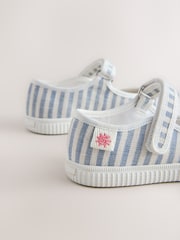 Blue/White Touch Fastening Mary Janes Shoes - Image 3 of 5
