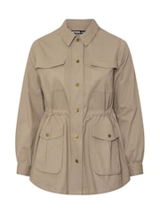 Yours Curve Natural Carpenter Jacket - Image 5 of 5