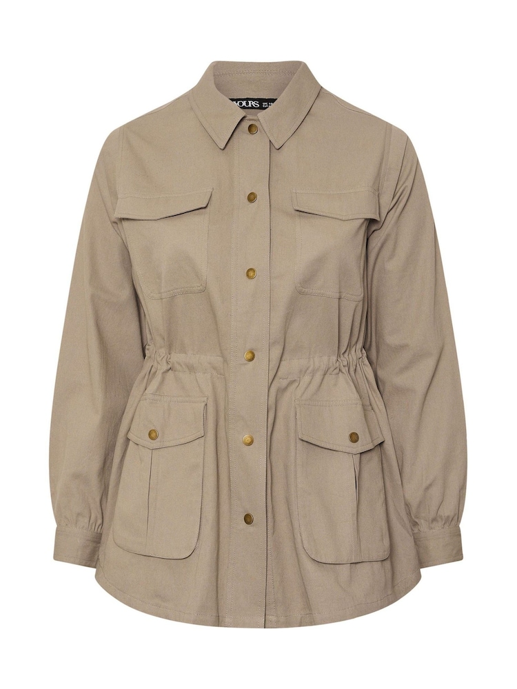 Yours Curve Natural Carpenter Jacket - Image 5 of 5
