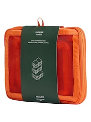 Antler Orange Packing Cubes in Coral - Set of 4 Single Stripe 81CM EXP HC SPIN Cove Blue Discovery Bottle Holder i - Image 4 of 7