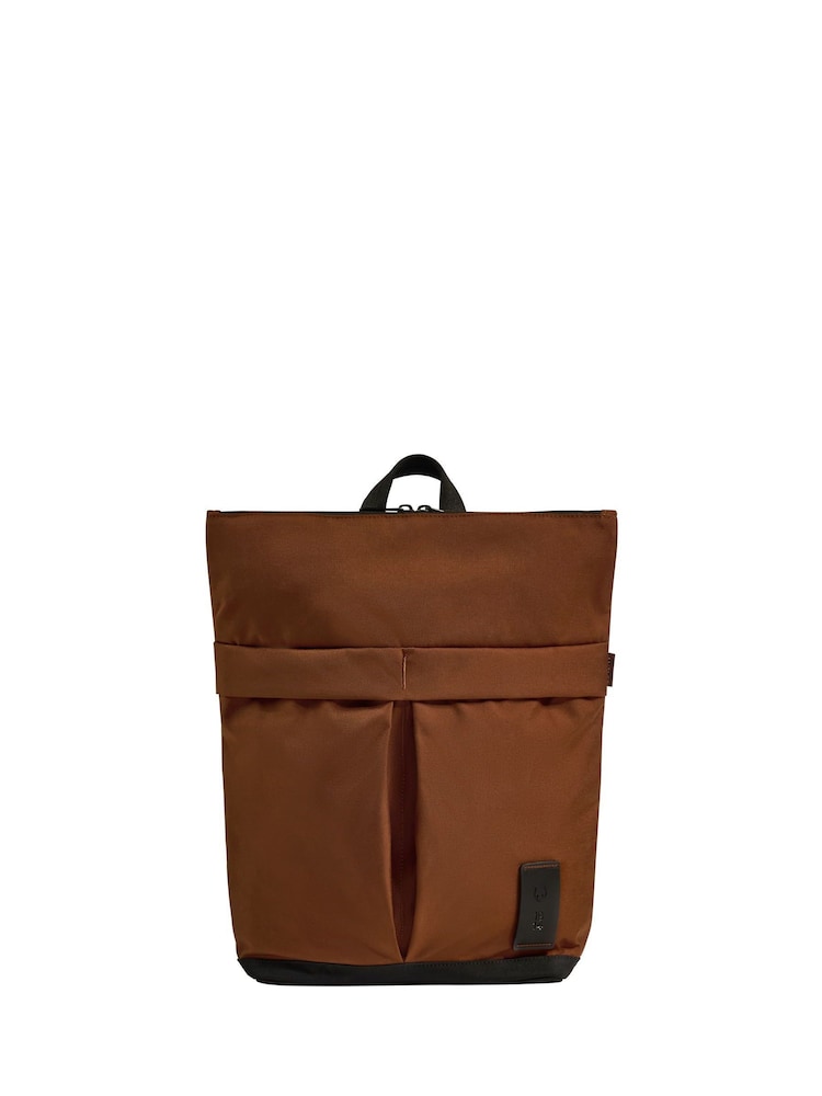 Antler Brown Urban Core Zip Top Backpack in Clay Brown - Image 1 of 4