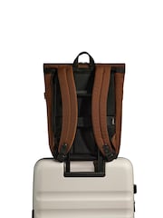 Antler Brown Urban Core Zip Top Backpack in Clay Brown - Image 4 of 4