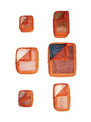 Antler Orange Packing Cubes in Coral - Set of 6 - Image 1 of 2