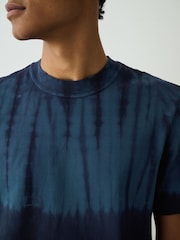 Grey Tie Dye/Green/Stone Regular Fit Heavyweight T-Shirts 3 Pack - Image 11 of 11