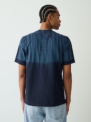 Grey Tie Dye/Green/Stone Regular Fit Heavyweight T-Shirts 3 Pack - Image 8 of 11