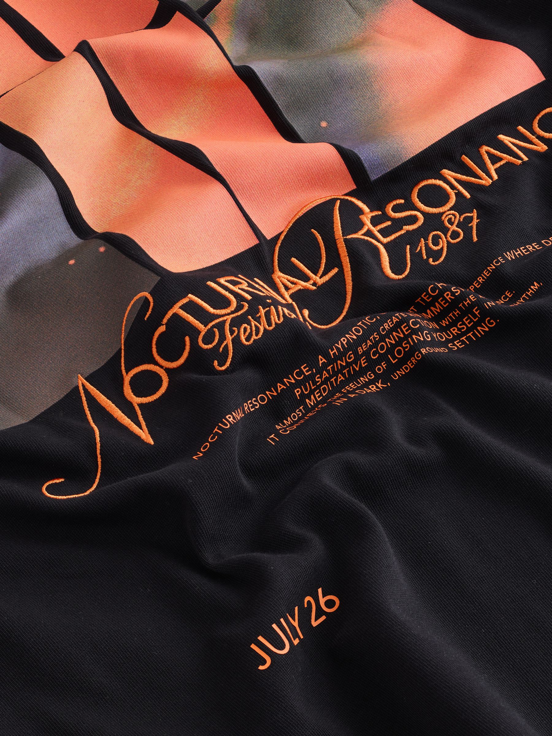 Buy Black Techno Relaxed Fit Graphic Print Heavy Weight T-Shirt